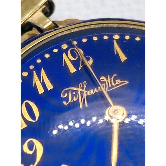 Tiffany & Co 18K Blue Enamel Pocket Wrist Watch Chipped Enamel Watch main image 15
